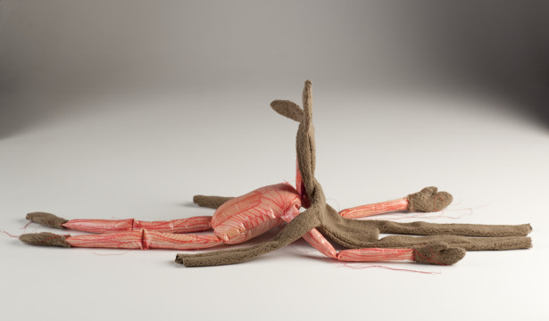 figurative textile sculpture hare skinned Jody MacDonald