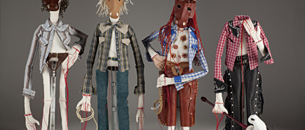 figurative textile sculpture horsemen Jody MacDonald