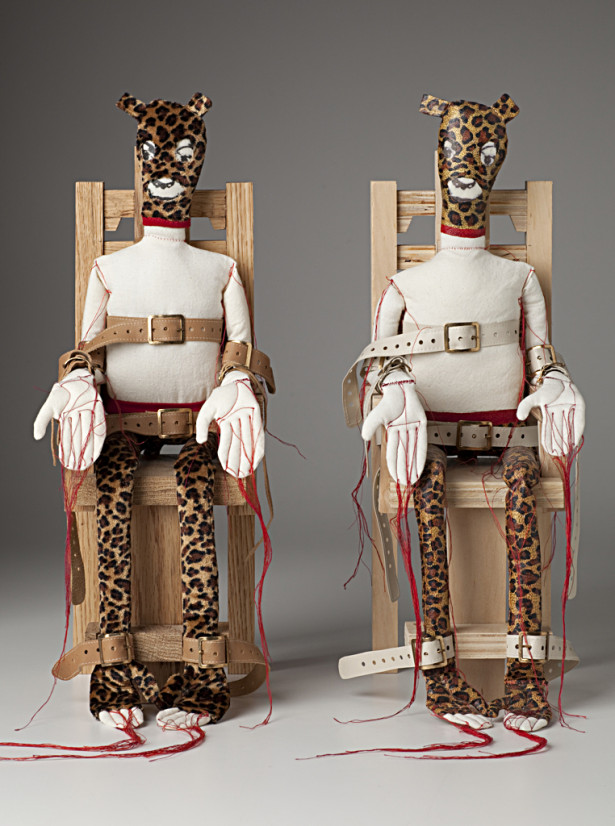 figurative textile sculpture electric chair Jody MacDonald